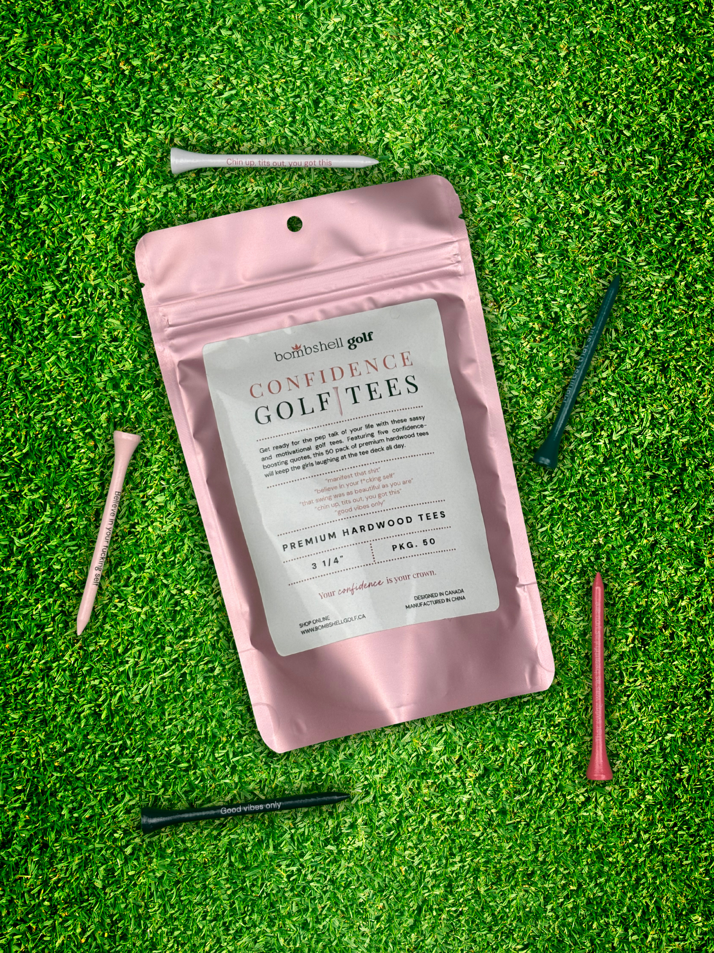 Confidence Golf Tees - 50 Pack