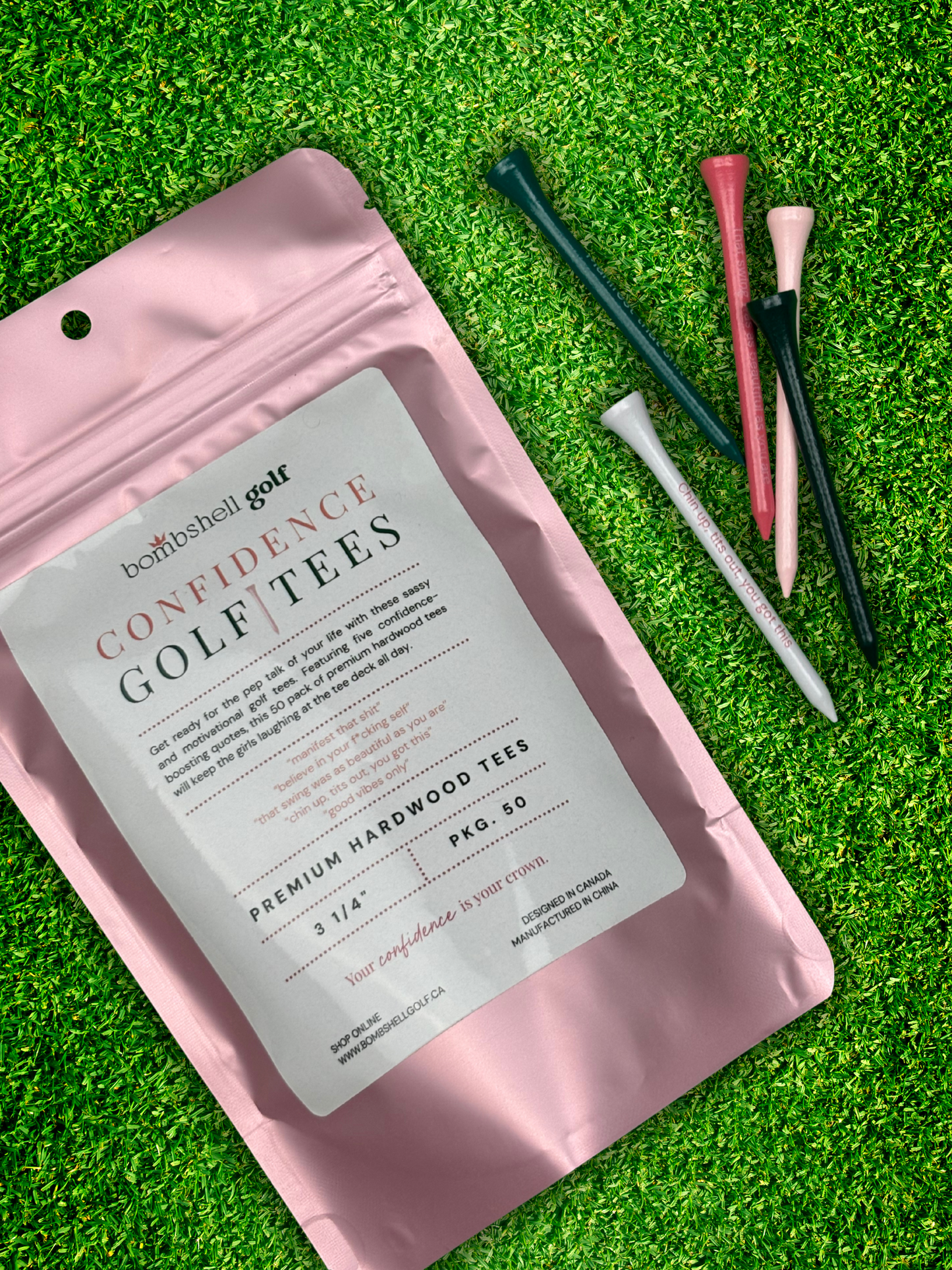Confidence Golf Tees - 50 Pack